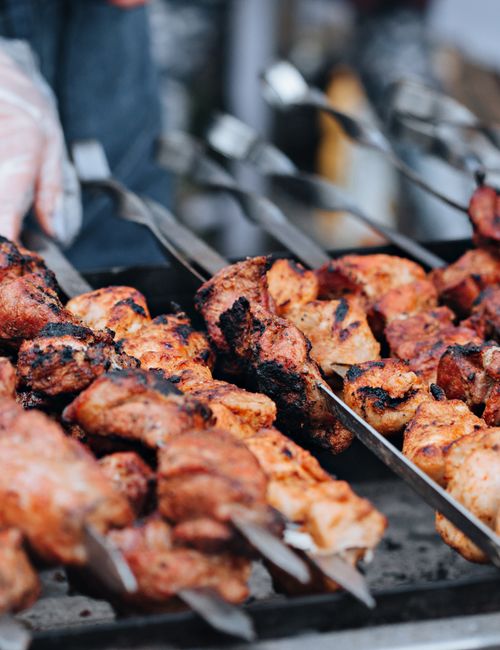 Izgarada hazırlanan kebap